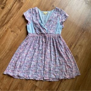 Y2K Princess Vera Wang Floral Mini Dress